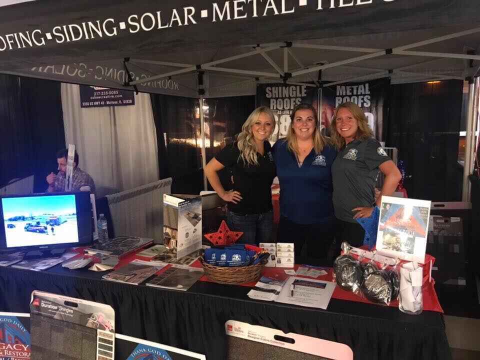Legacy Roofing & Solar company booth