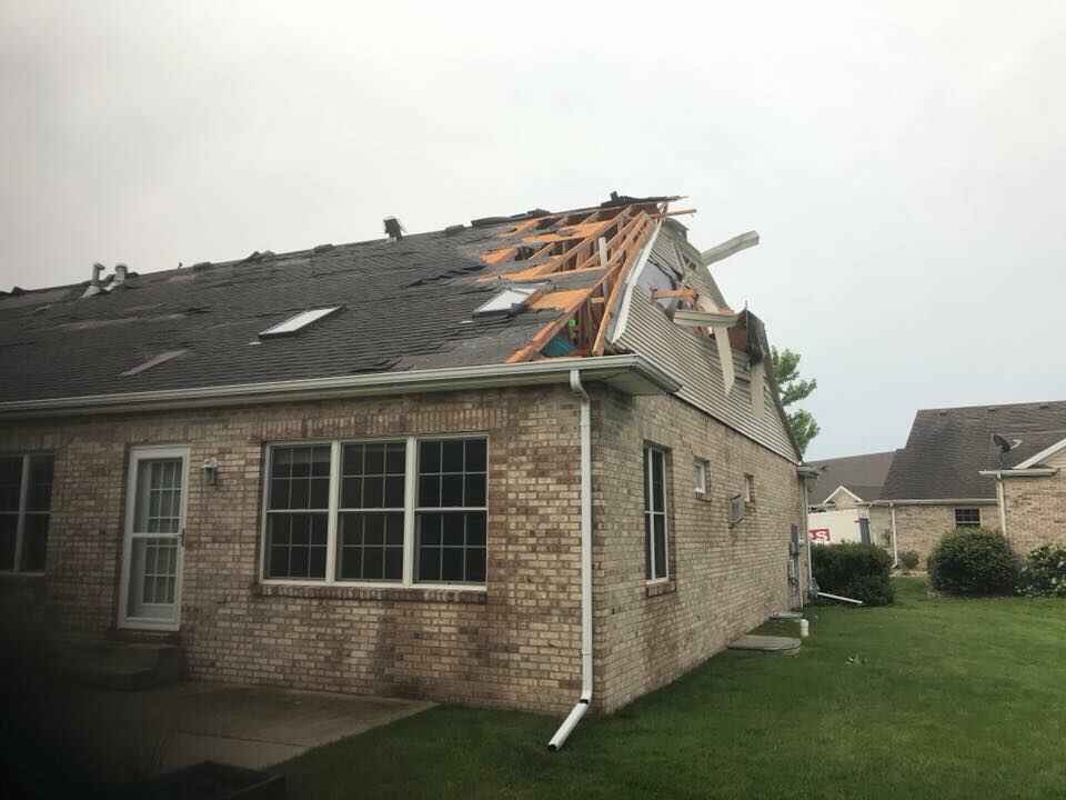 Storm Damaged Roof