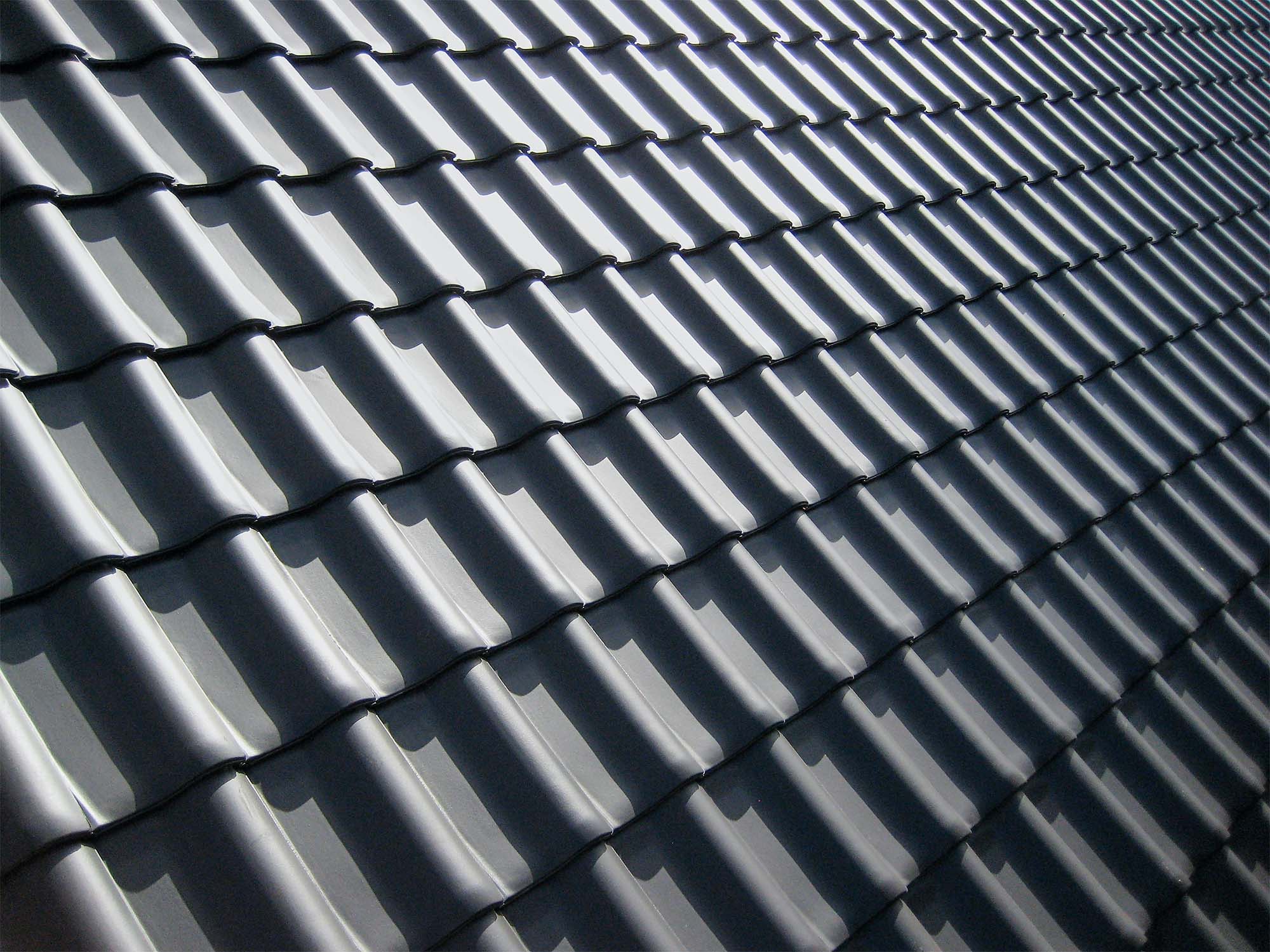 close up of roofing tiles